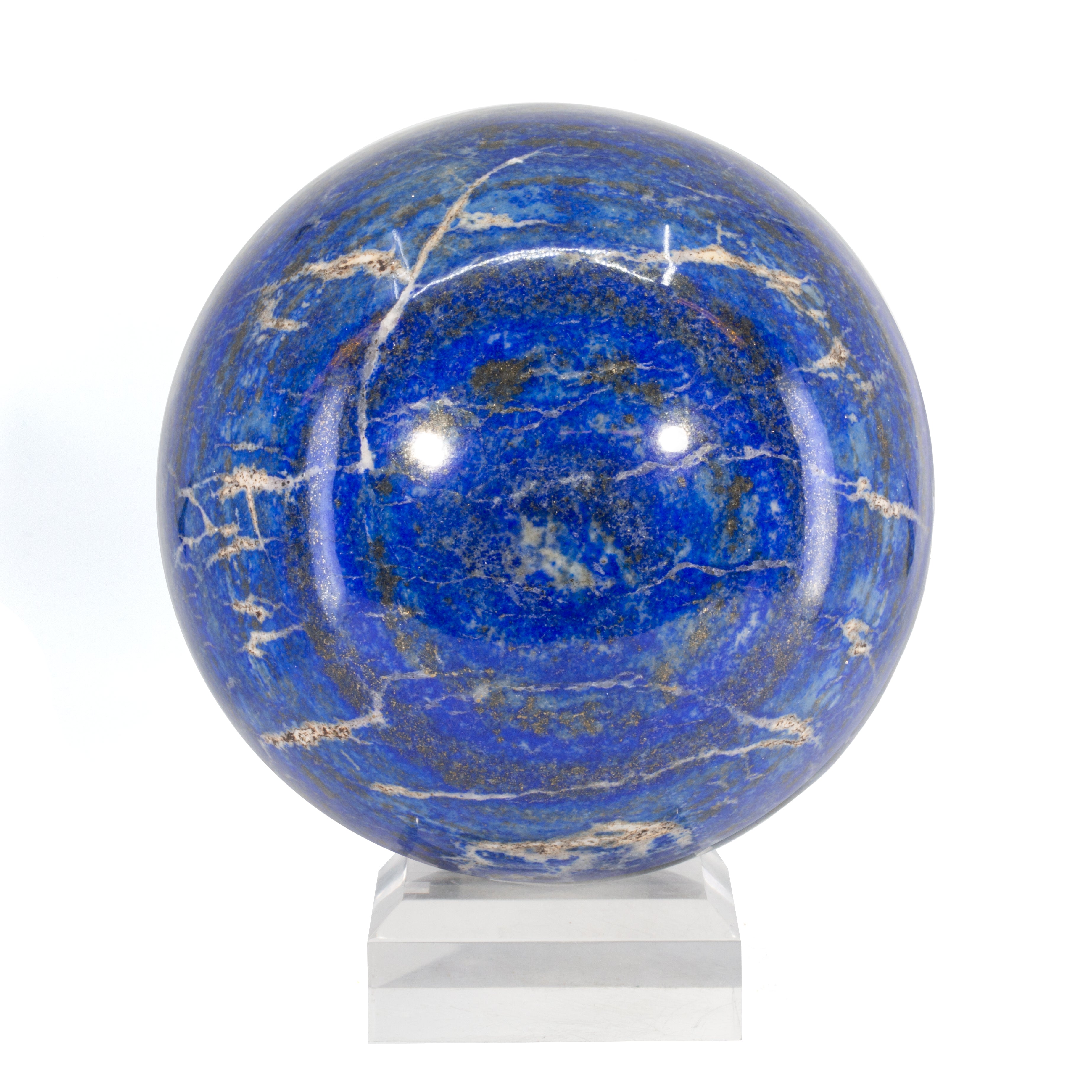 Lapis Lazuli 9lb 5.4 inch Polished Crystal Sphere - Afghanistan - JJL-060 - Crystalarium