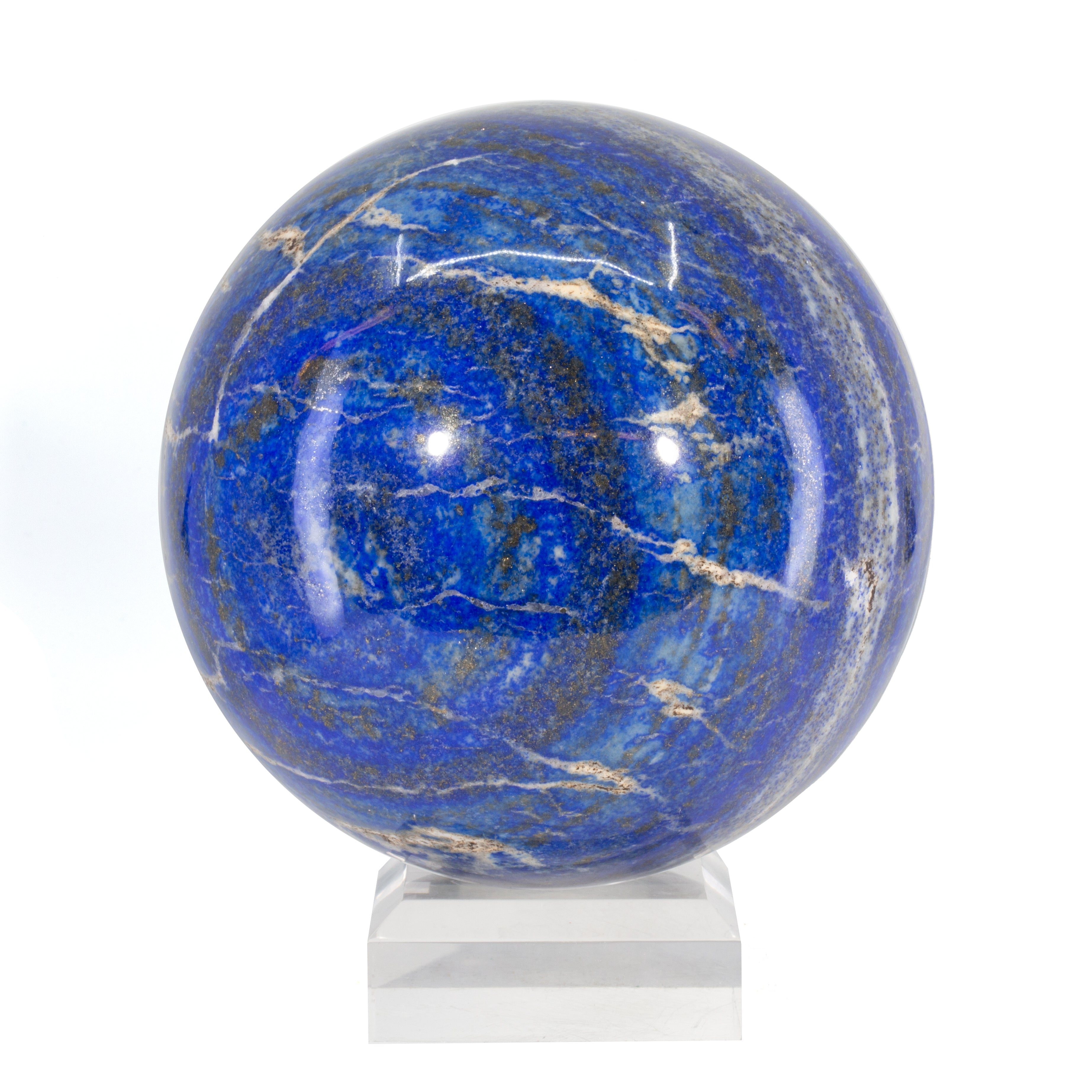 Lapis Lazuli 9lb 5.4 inch Polished Crystal Sphere - Afghanistan - JJL-060 - Crystalarium