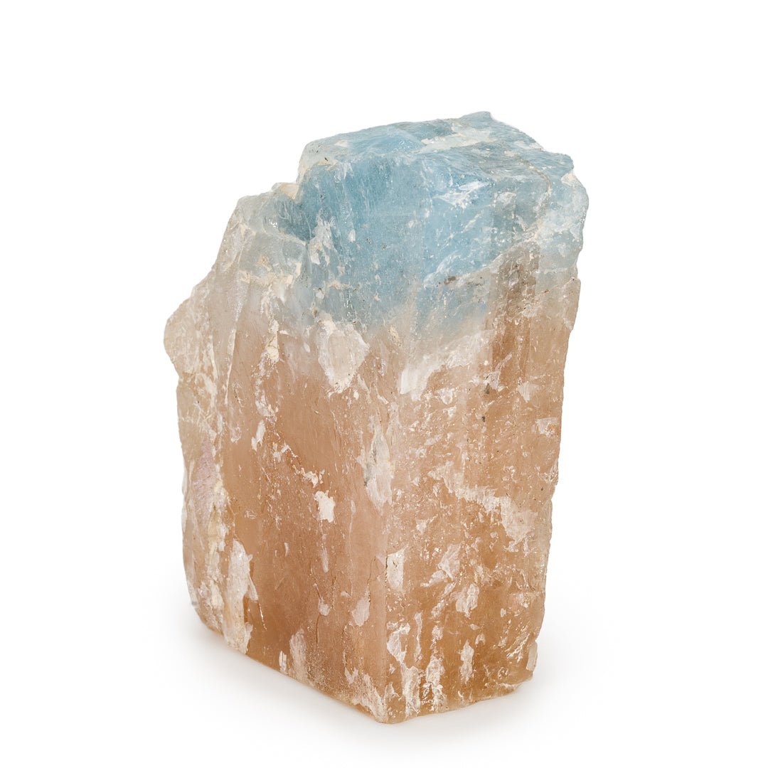 Bi-Color Blue & Golden Topaz 4.2 Inch 917 Gram Natural Gem Crystal - Ukraine - KKX-110 - Crystalarium