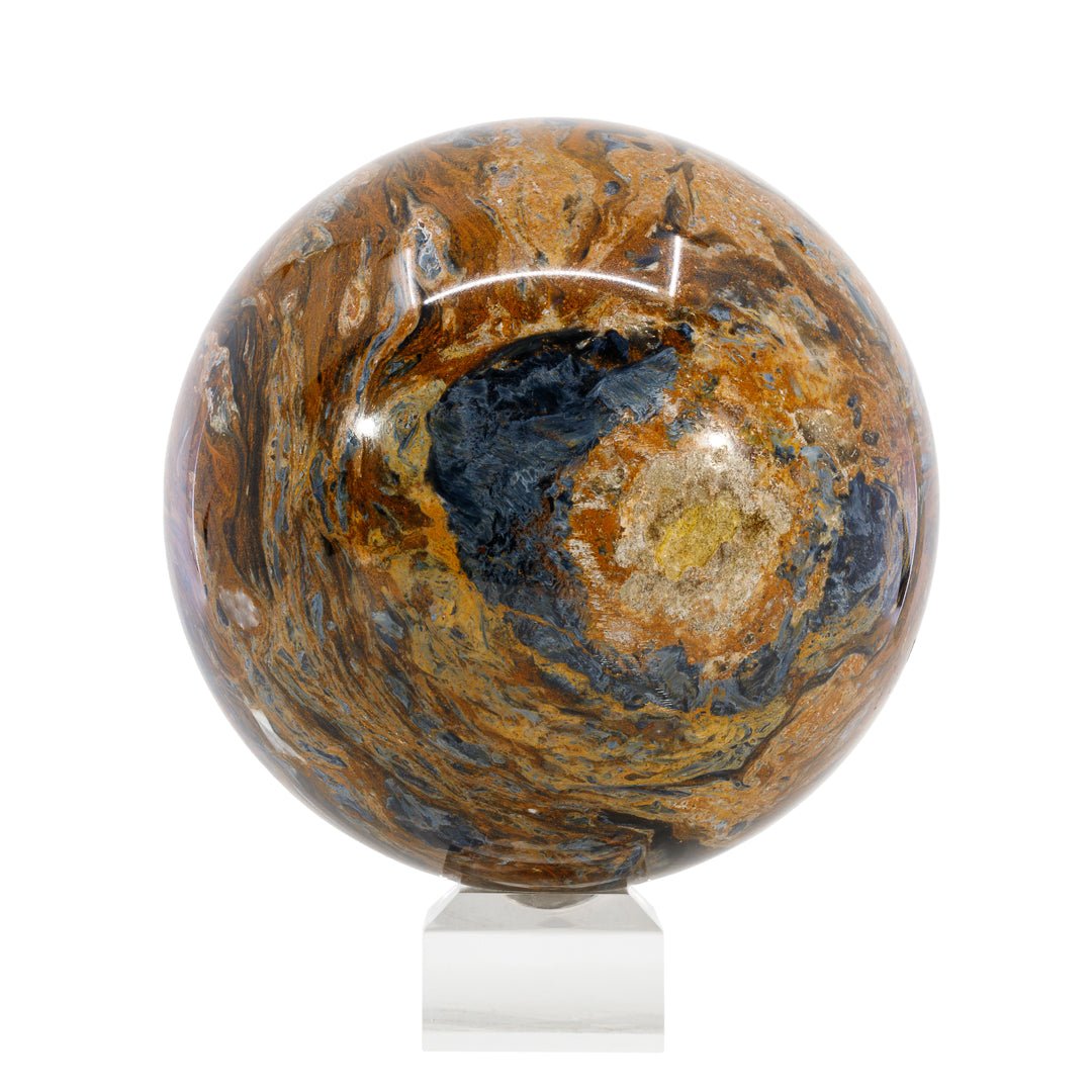 Pietersite 4.6 inch 5.05 lb Polished Crystal Sphere - South Africa - CCL-029 - Crystalarium