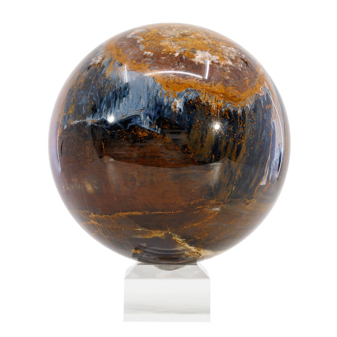 Pietersite 4 inch 3.4 lb Polished Crystal Sphere - South Africa - CCL-031 - Crystalarium