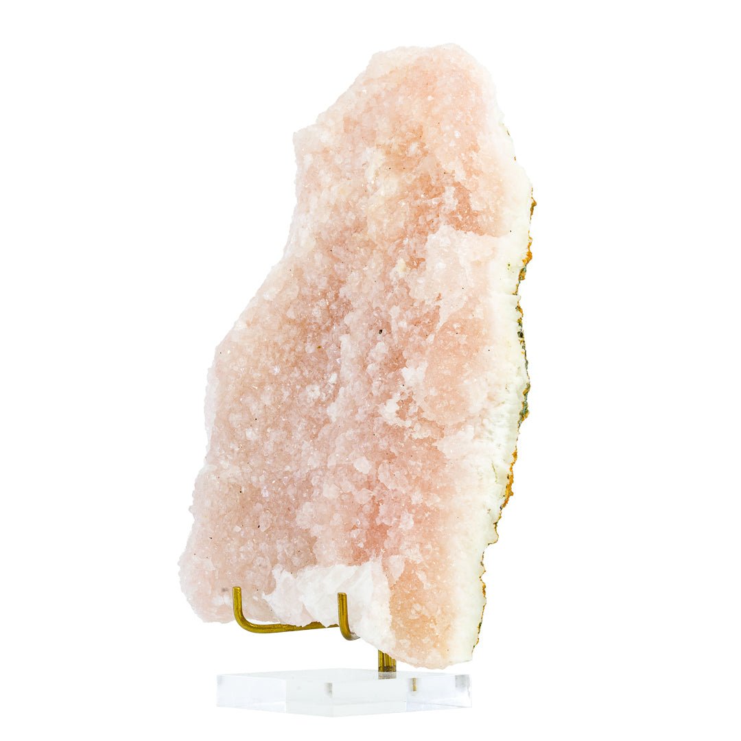 Pink Apophyllite 9 Inch 3.44 lb Natural Crystal Specimen - India - KKX-035 - Crystalarium