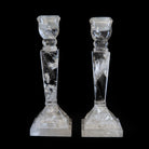 Clear Quartz 9.25 inch Crystal Candle Stick Pair - VR-028 - Crystalarium