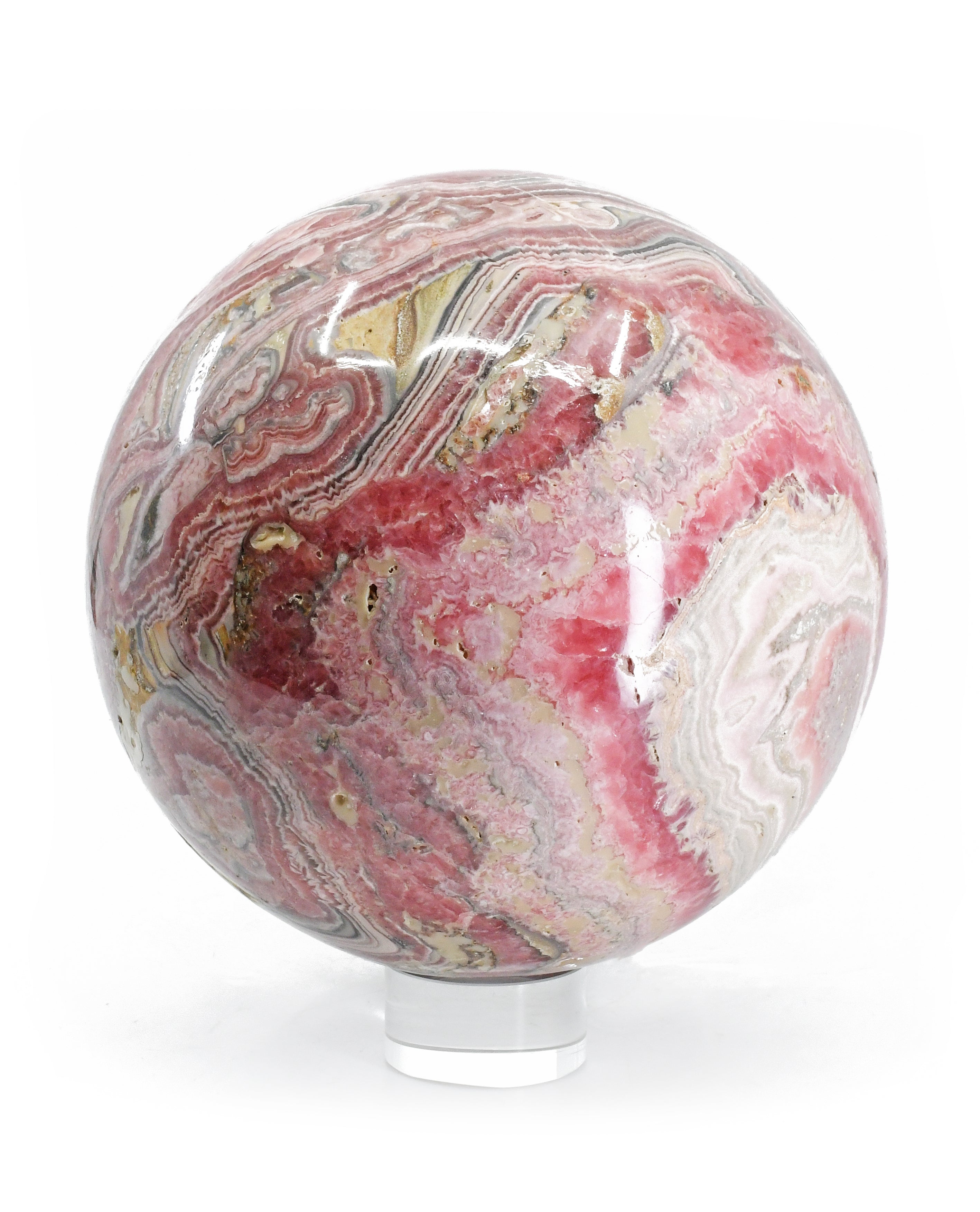 Rhodochrosite Large Crystal Sphere-Argentina - UL-316 - Crystalarium
