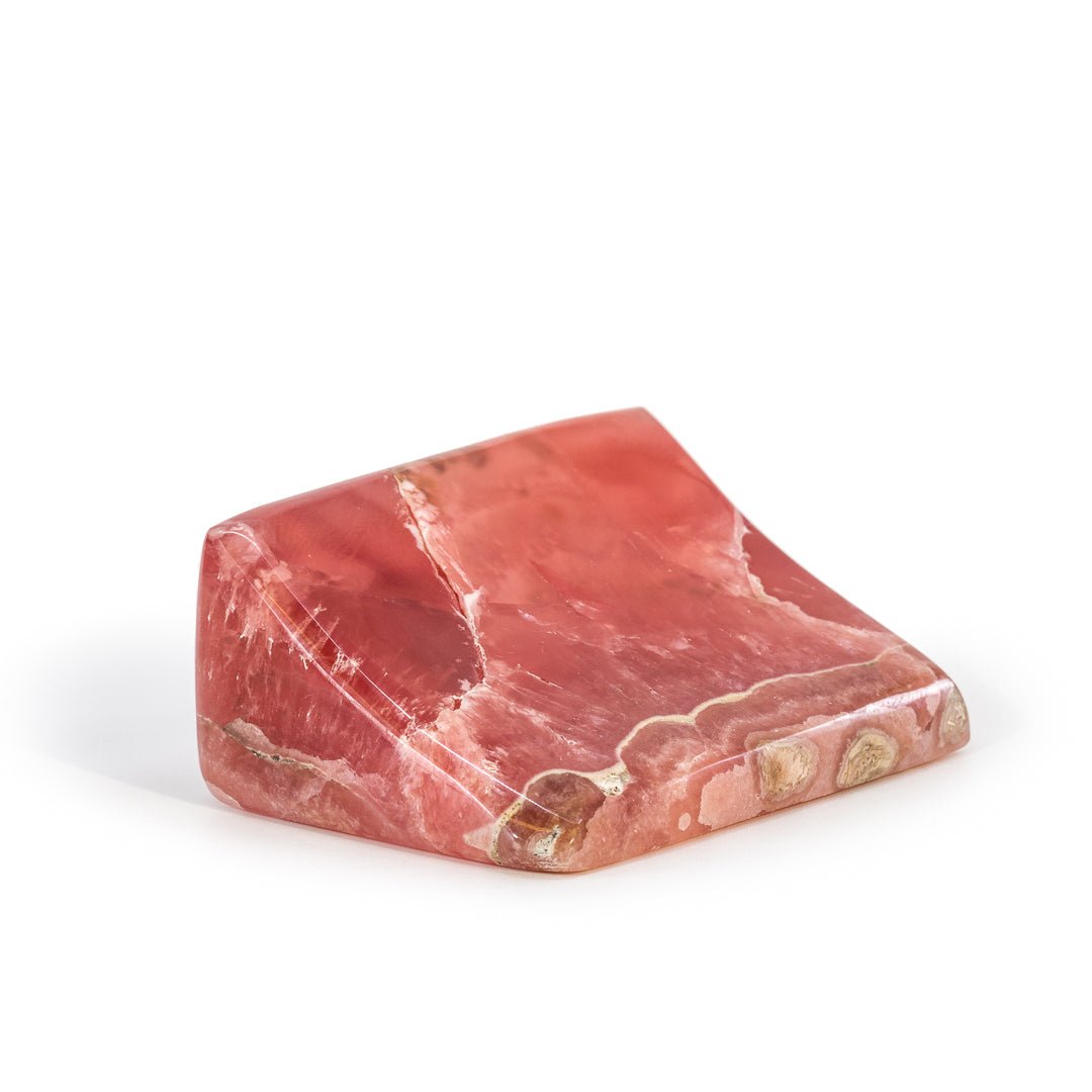 Gem Rhodochrosite 2.16 Inch 110.3 Gram Polished Free Form Crystal - Argentina - JJH-050 - Crystalarium