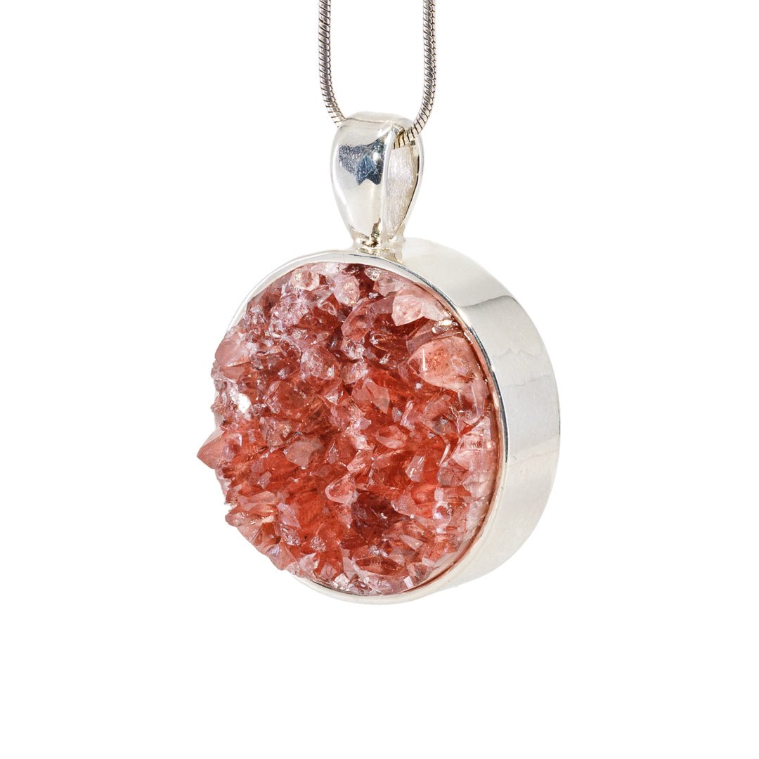 Rhodochrosite 55.65 Carat Handcrafted Sterling Silver Pendant - KKO-064 - Crystalarium