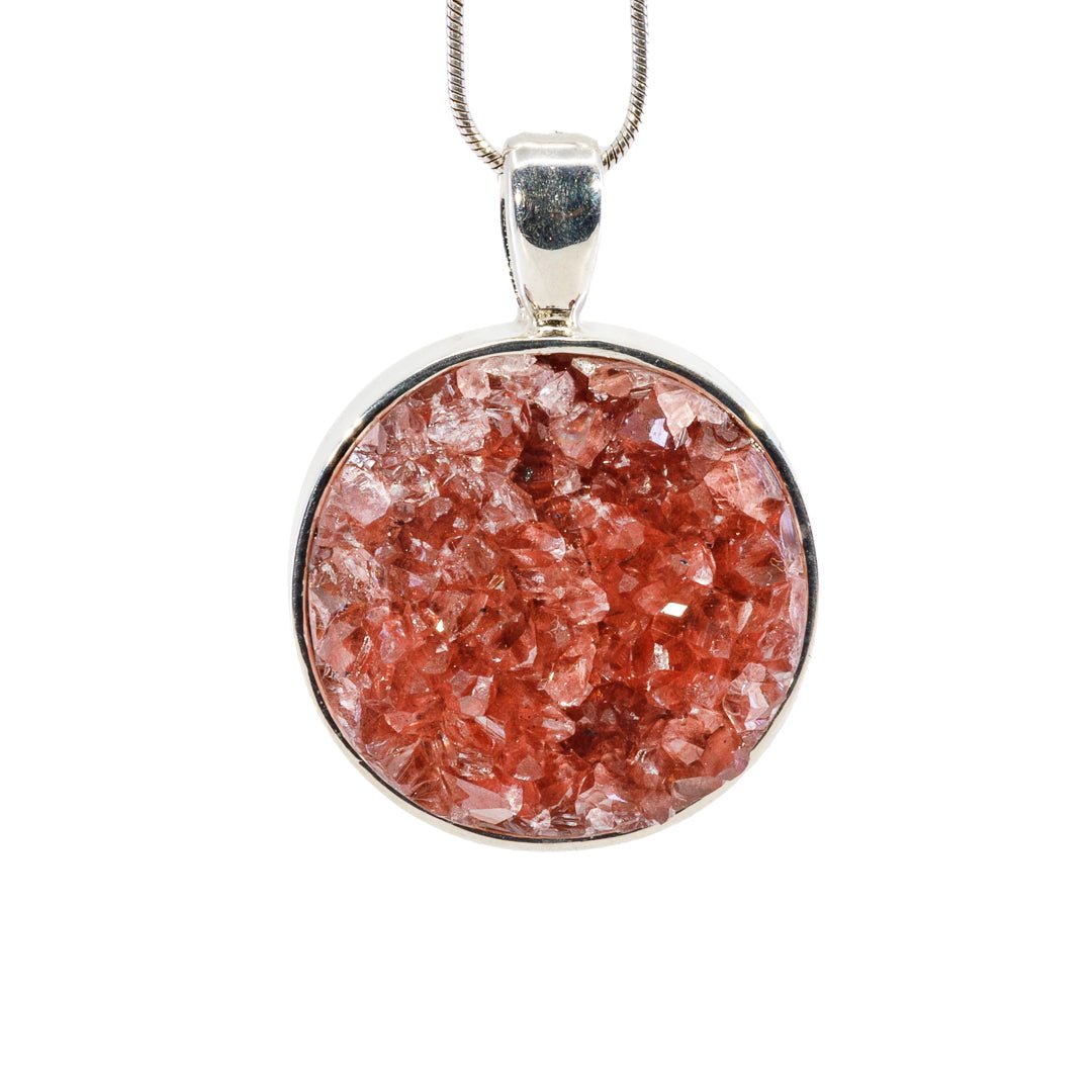 Rhodochrosite 55.65 Carat Handcrafted Sterling Silver Pendant - KKO-064 - Crystalarium