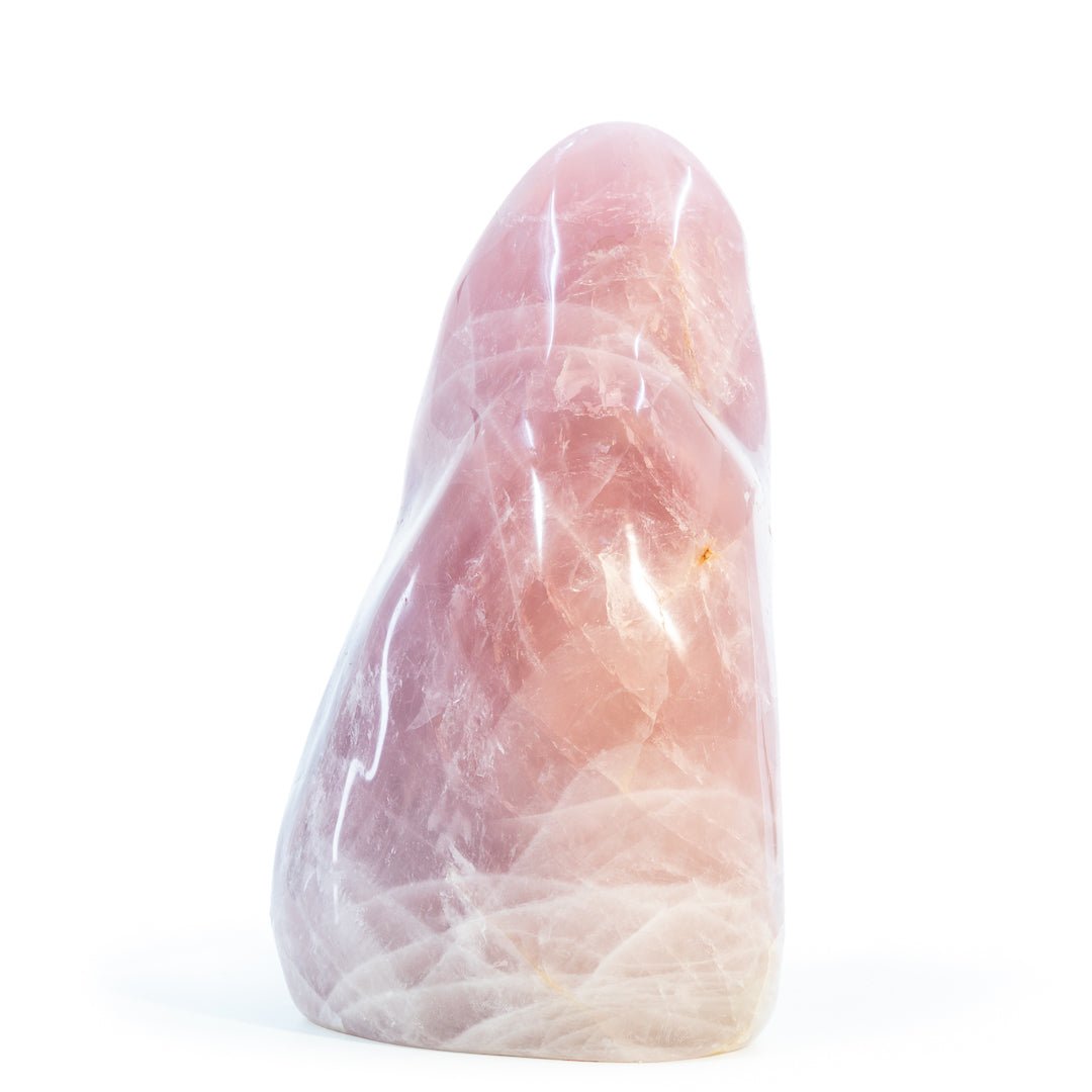 Rose Quartz 10.5 Inch 16.5lb Polished Free Form Crystal - Madagascar - HHH-159 - Crystalarium