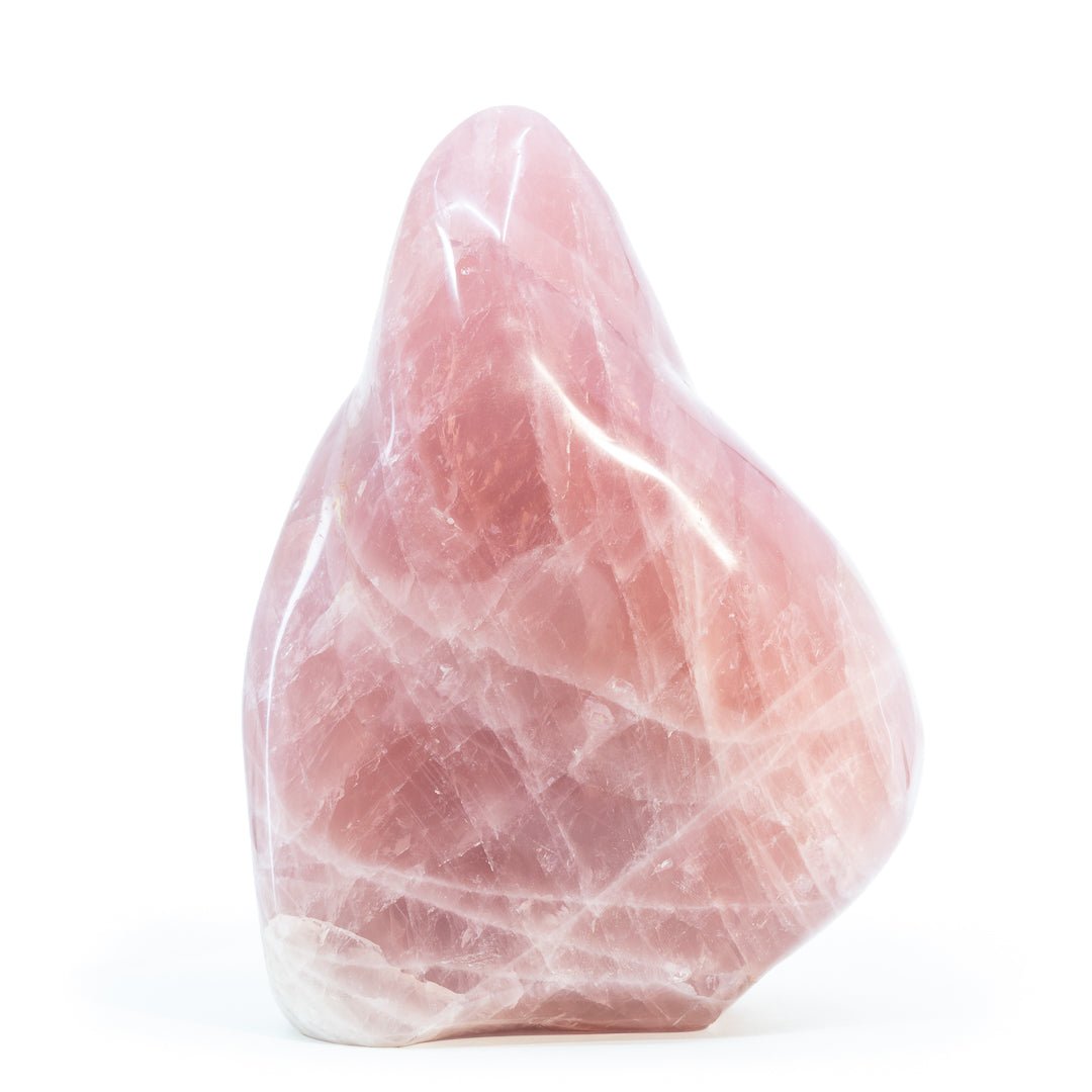 Rose Quartz 10.5 Inch 16.5lb Polished Free Form Crystal - Madagascar - HHH-159 - Crystalarium