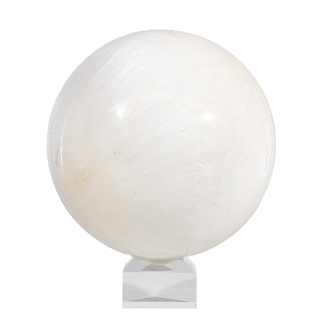 Scolecite 4.5 Inch 4.07lb Polished Crystal Sphere - India - ZL-026 - Crystalarium