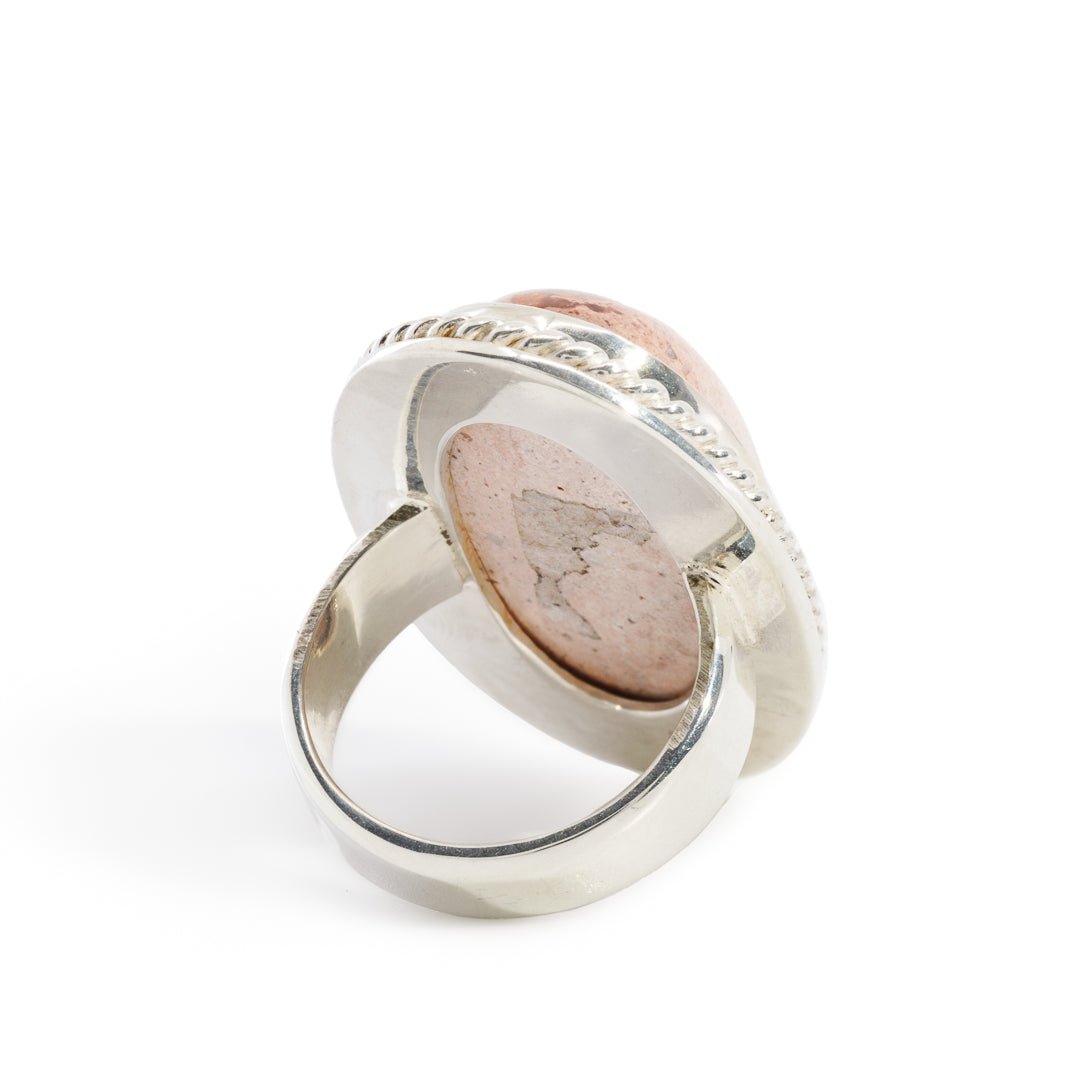 Mexican Matrix Opal 29.67 Carat Handcrafted Sterling Silver Ring - KKO-095 - Crystalarium