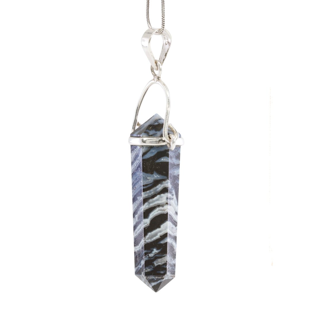 Sardonyx Polished Crystal Sterling Silver Pendant - JJW-064 - Crystalarium