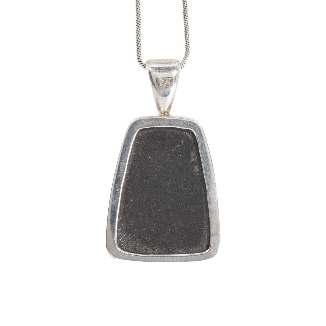 Uvarovite Garnet 27.79 Carat Sterling Silver Handcrafted Gemstone Pendant - JJO-140 - Crystalarium