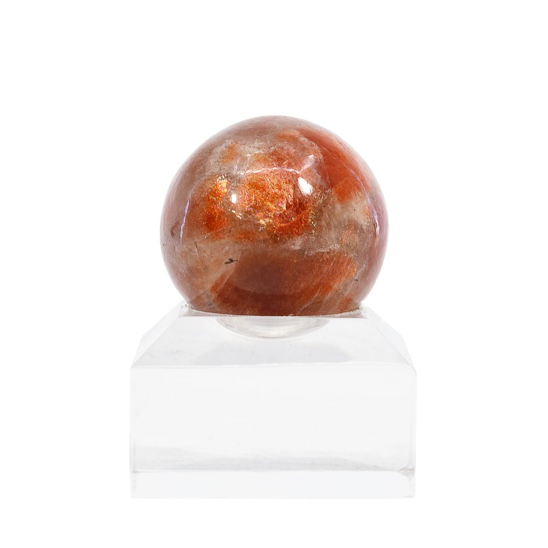 Sunstone 1.2 Inch 43.8 Gram Polished Crystal Sphere - India - KKL-029 - Crystalarium