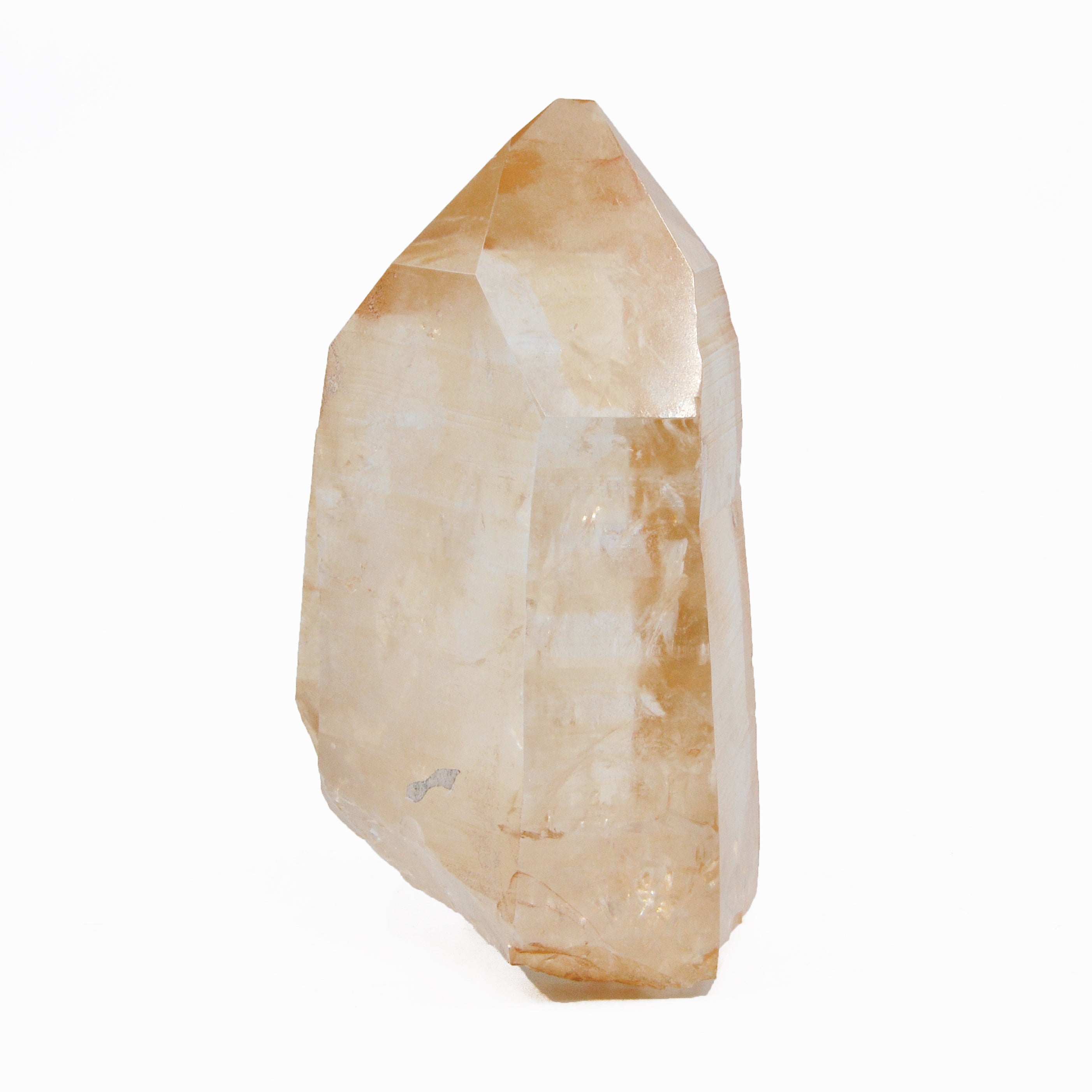 Tangerine Quartz 4.8 inch 1.58lb Natural Crystal Point - Sapo Mine, Brazil - XX-566 - Crystalarium