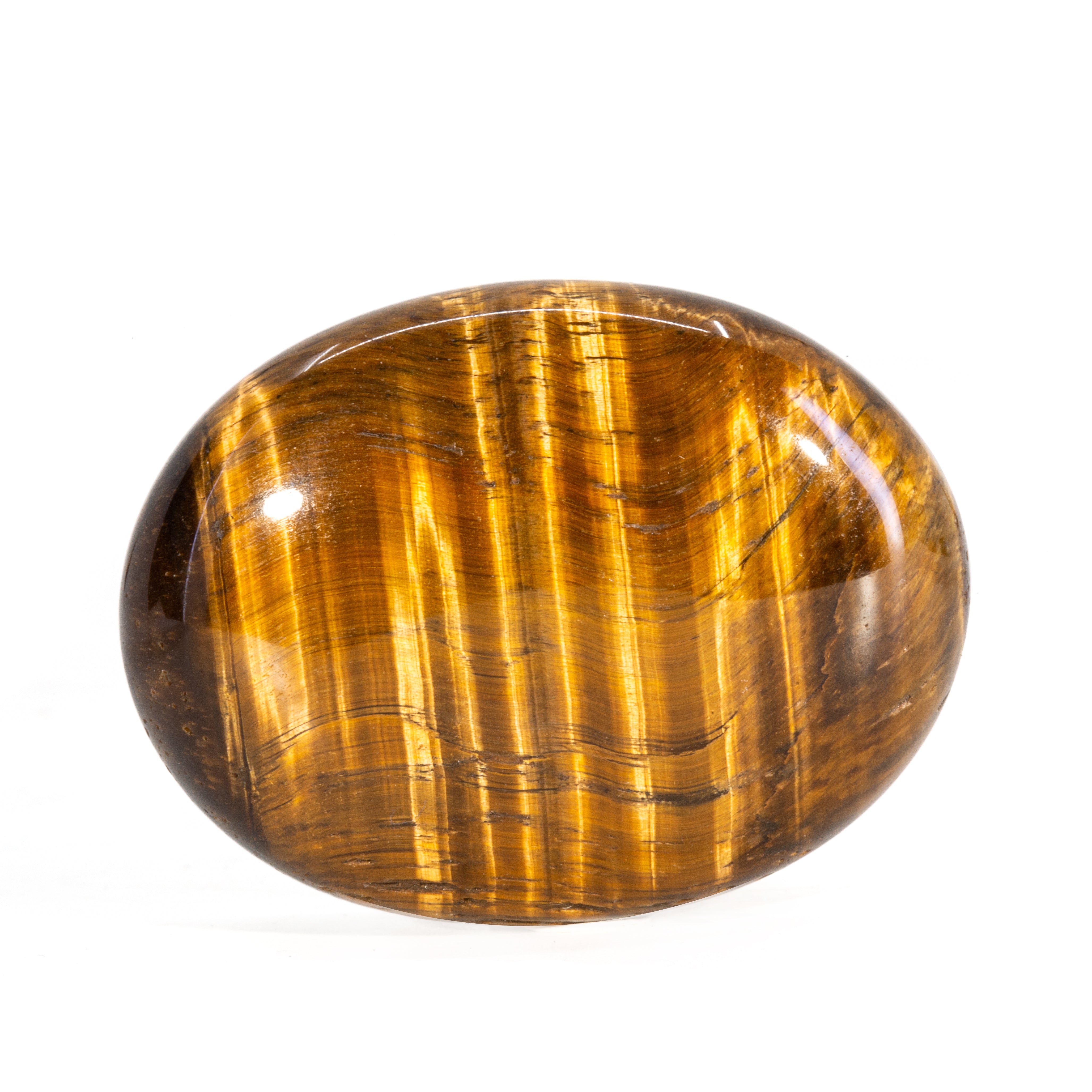 Tiger Eye Polished Pillow - Africa - JJH-238 - Crystalarium