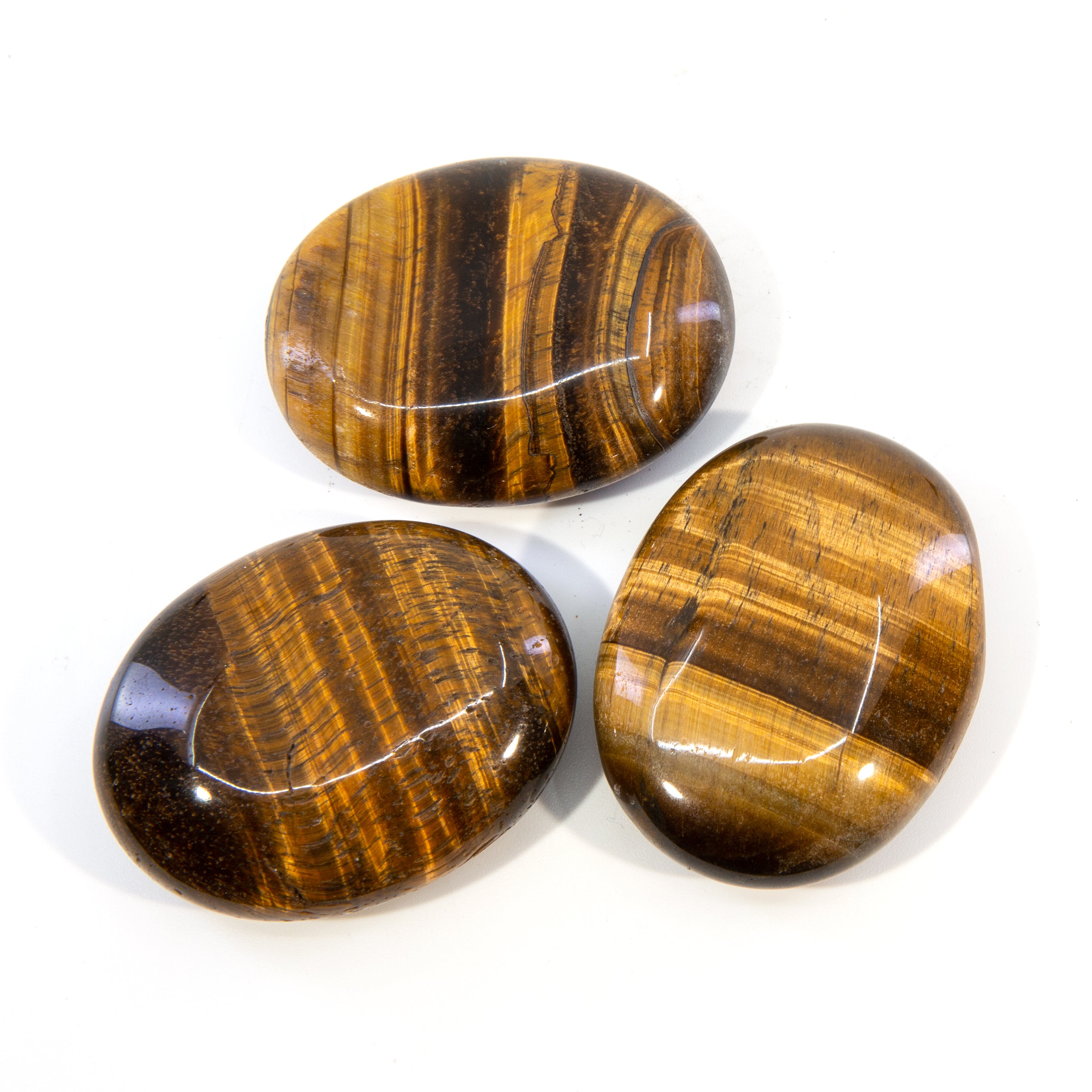 Tiger Eye Polished Pillow - Africa - JJH-238 - Crystalarium