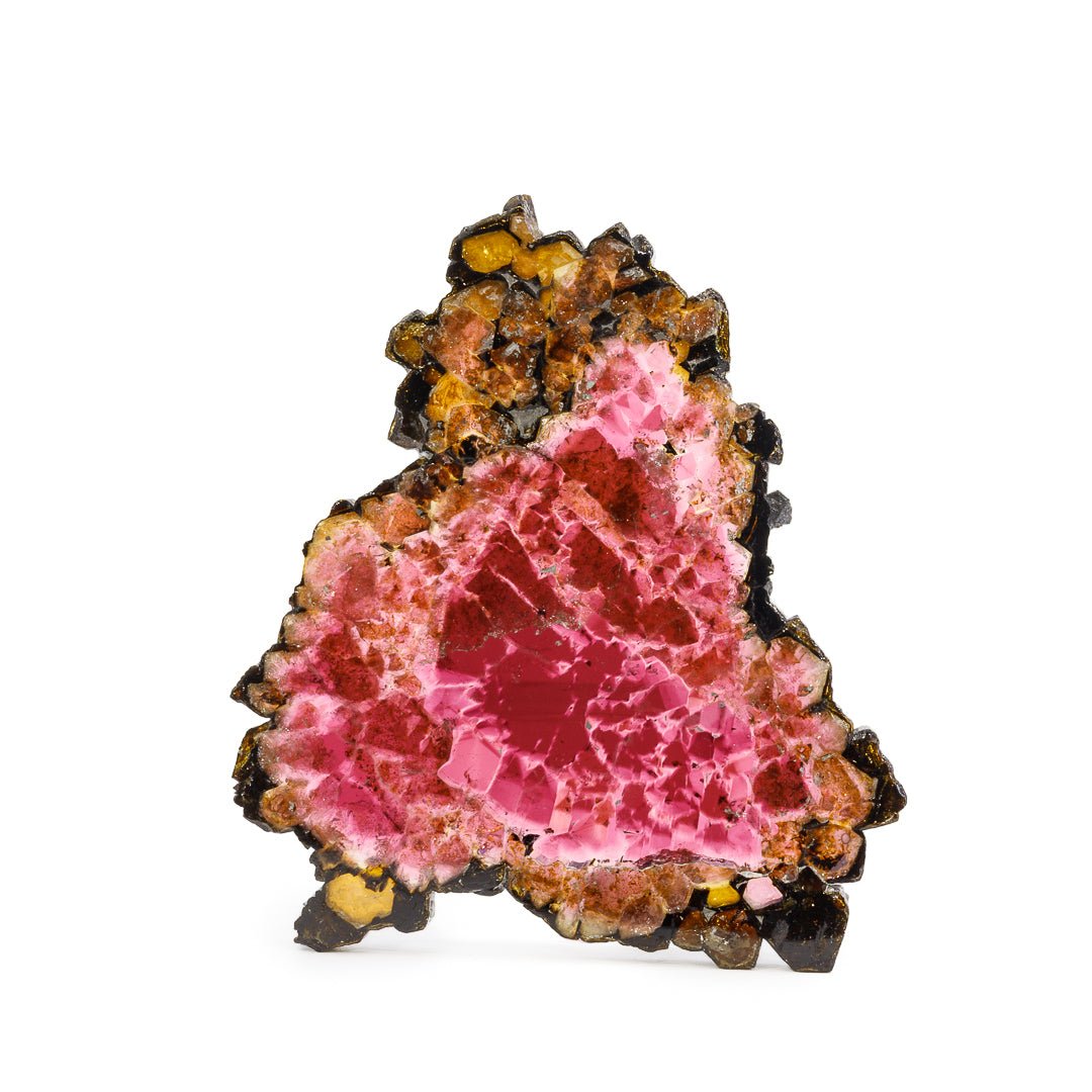 Watermelon Tourmaline 3.08 Inch 57.3 Gram Polished Slice - Brazil - FFX-400 - Crystalarium