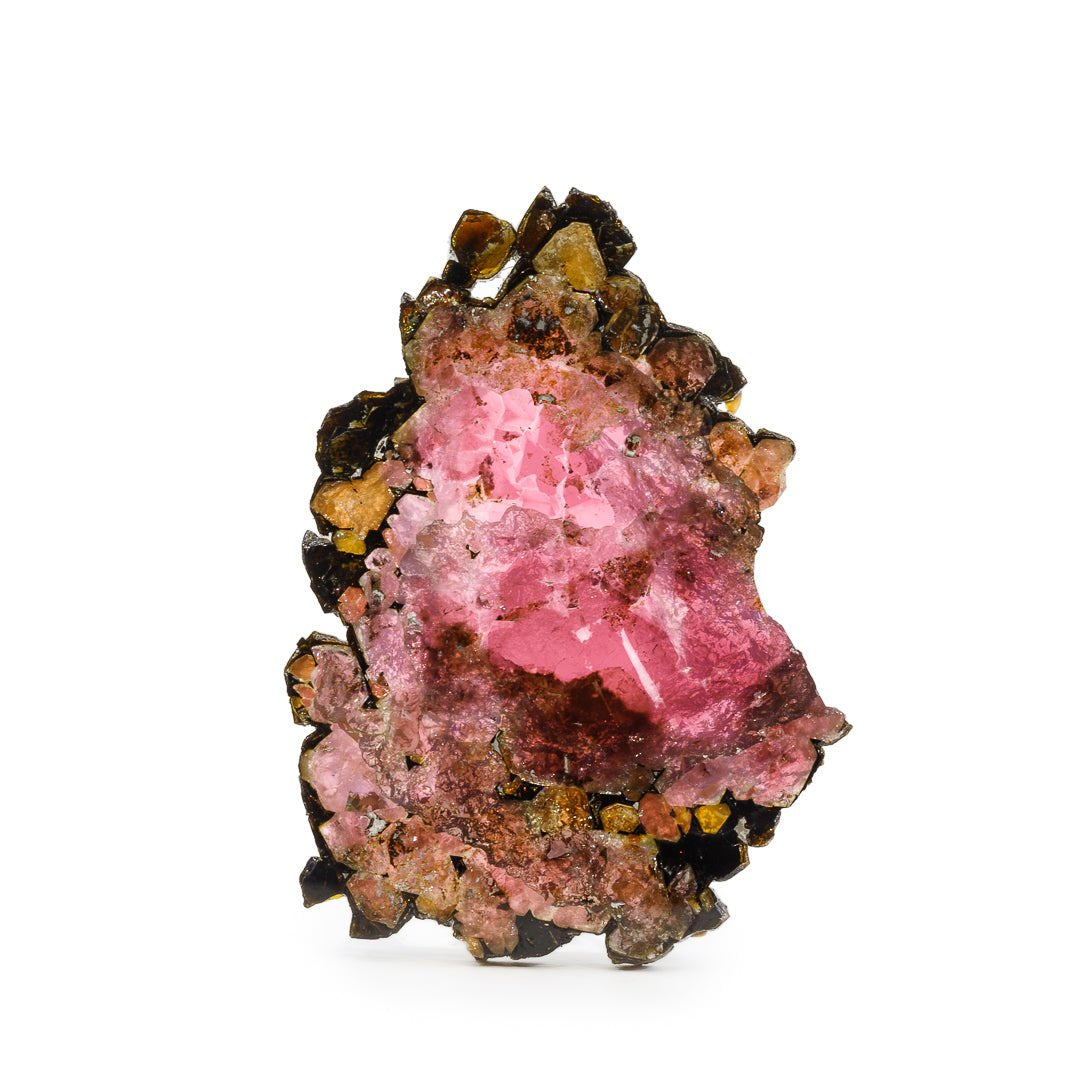 Watermelon Tourmaline 3.22 Inch 51.9 Gram Polished Slice - Brazil - FFX-404 - Crystalarium