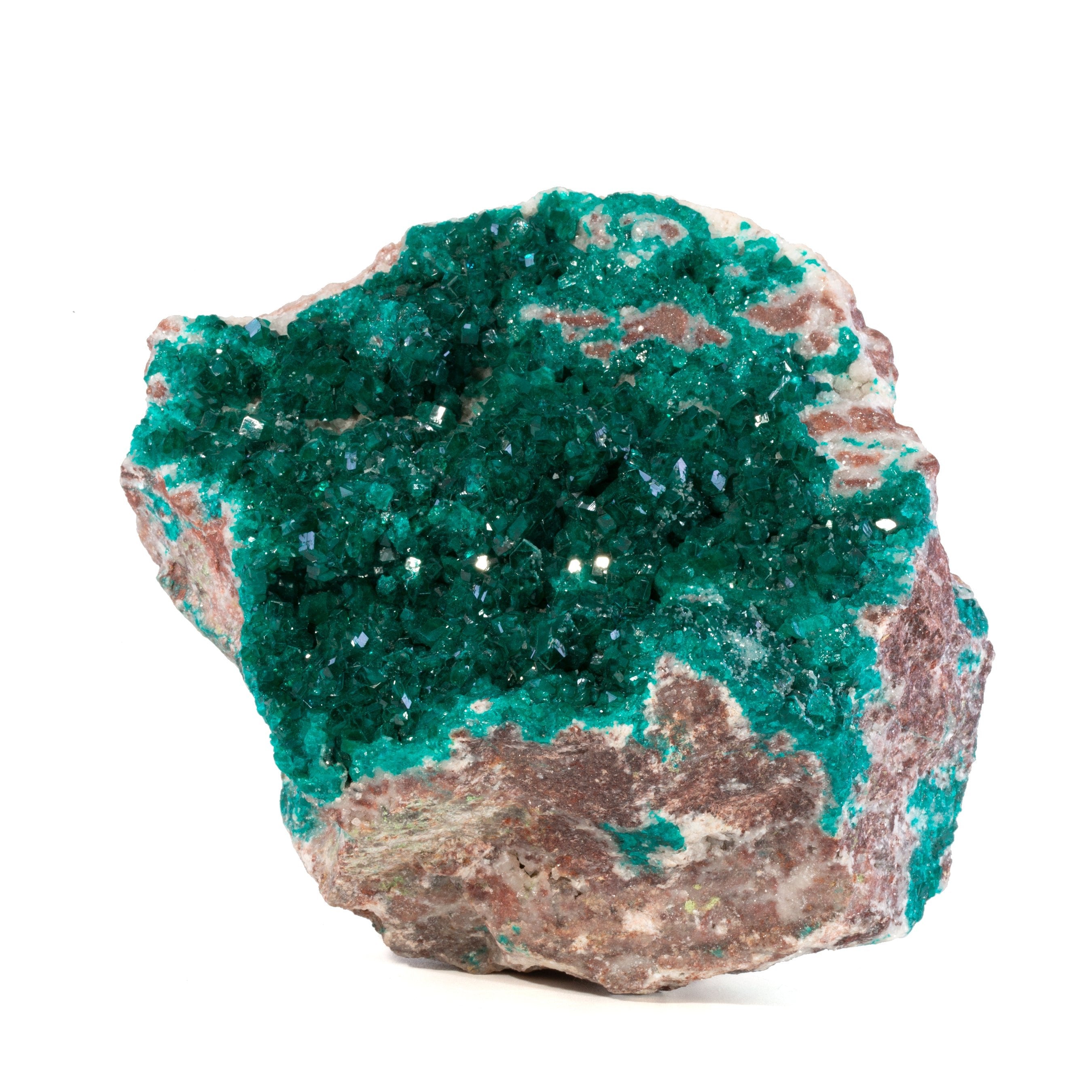 Dioptase 5.1 inch 2.11lb Natural gem Crystal Specimen - Tsumeb - XX-365 - Crystalarium