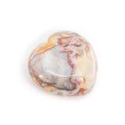 Yellow Crazy Lace Agate Medium Heart - KKT-007 - Crystalarium