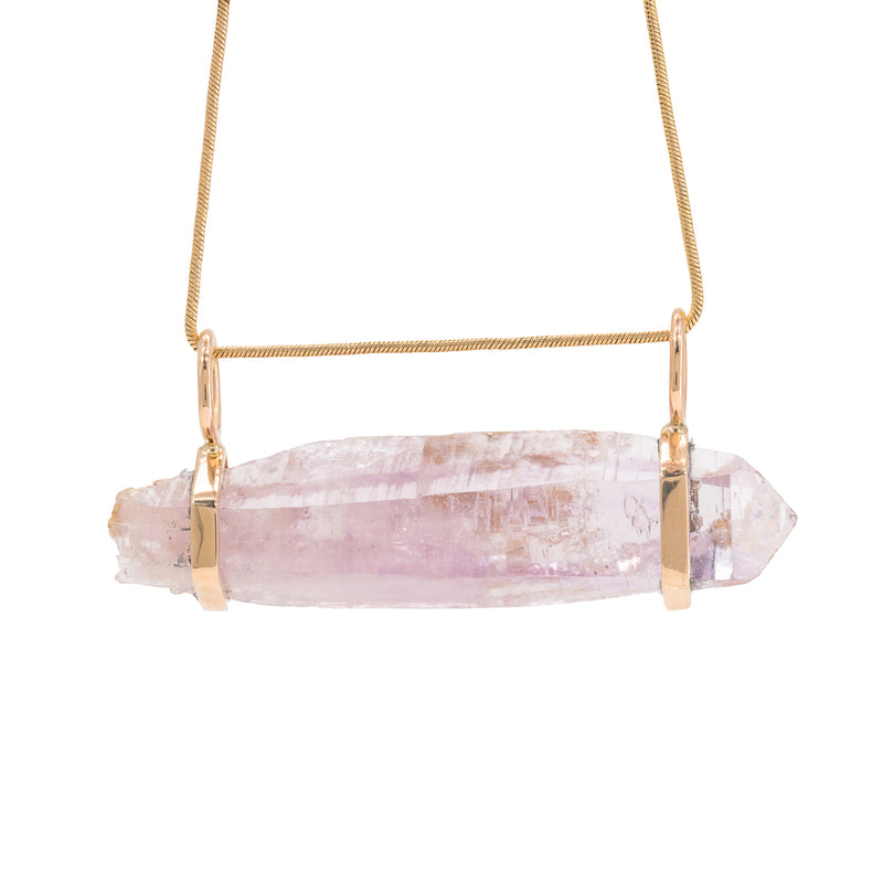 Veracruz Amethyst 63.95 Carat 14k Handcrafted Natural Crystal Pendant