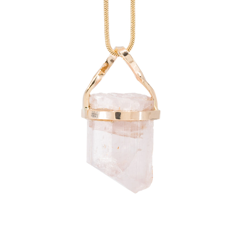 Scapolite 24.36 Carat 14k Handcrafted Natural Crystal Pendant