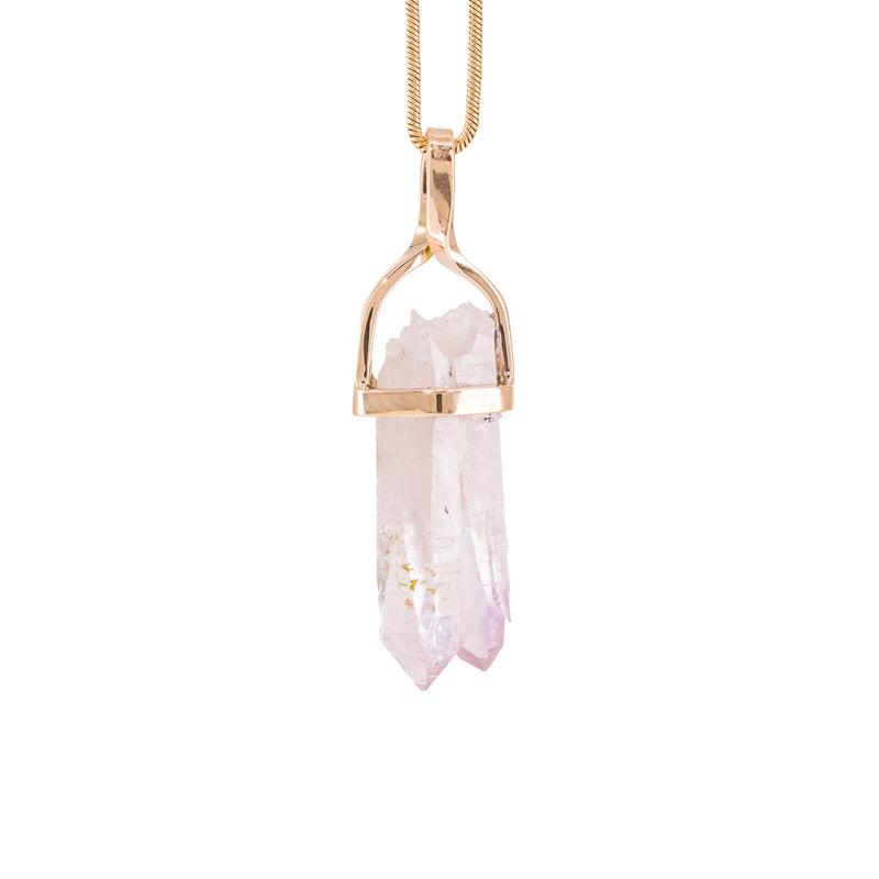 Veracruz Amethyst 12.7 Carat 14k Handcrafted Natural Crystal Pendant