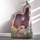 Amethyst Geode 7ft 1109kg Throne with Pink Amethyst & Jasper - Brazil - JJX-385 - Crystalarium