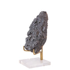 Angled view of Moroccan Hematite showing rounded rosettes
