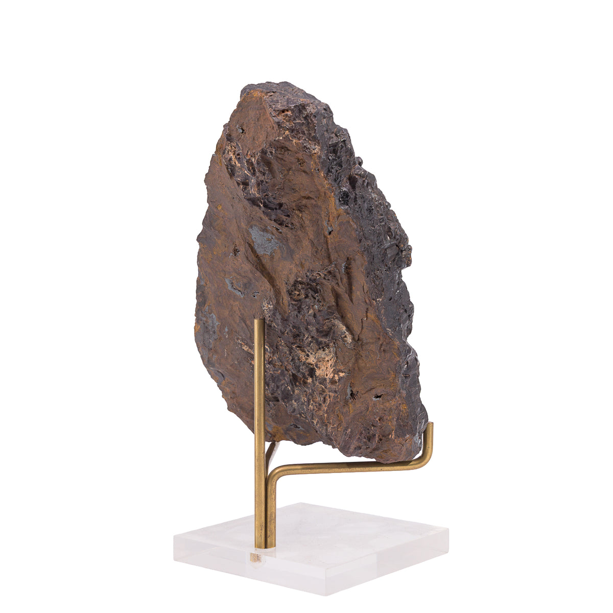 Reverse view of Botryoidal Hematite natural crystal surface