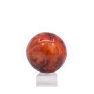 Carnelian 536 gram 2.9 inch polished crystal sphere, detail view