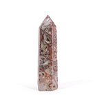 Crazy Lace Agate crystal tower from Mexico