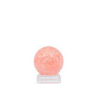Alternate view of Morganite sphere with natural internal clouding