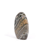 Ocean Jasper freeform with gray, cream, and ochre banding