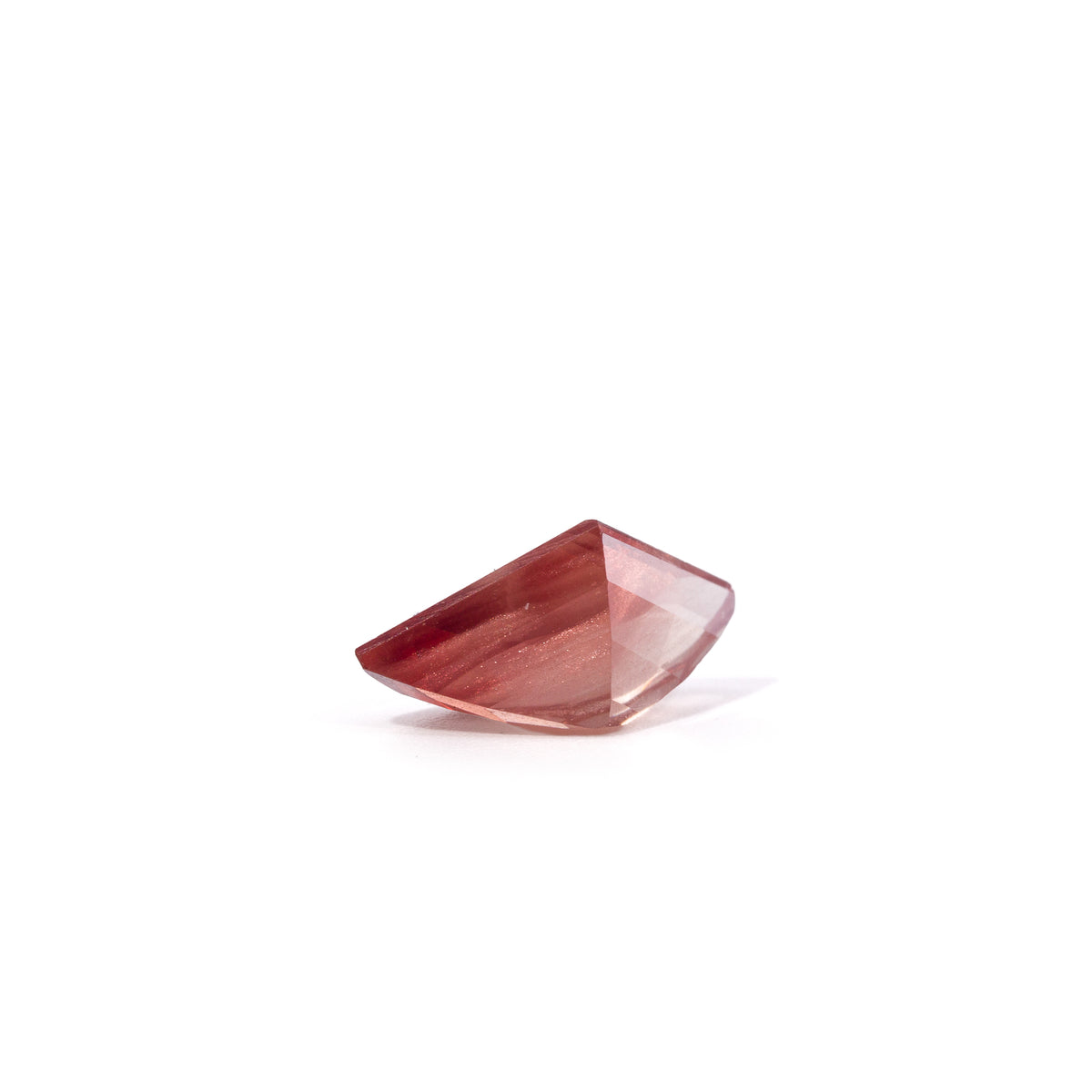 Additional view of Oregon Sunstone gemstone with warm salmon copper color