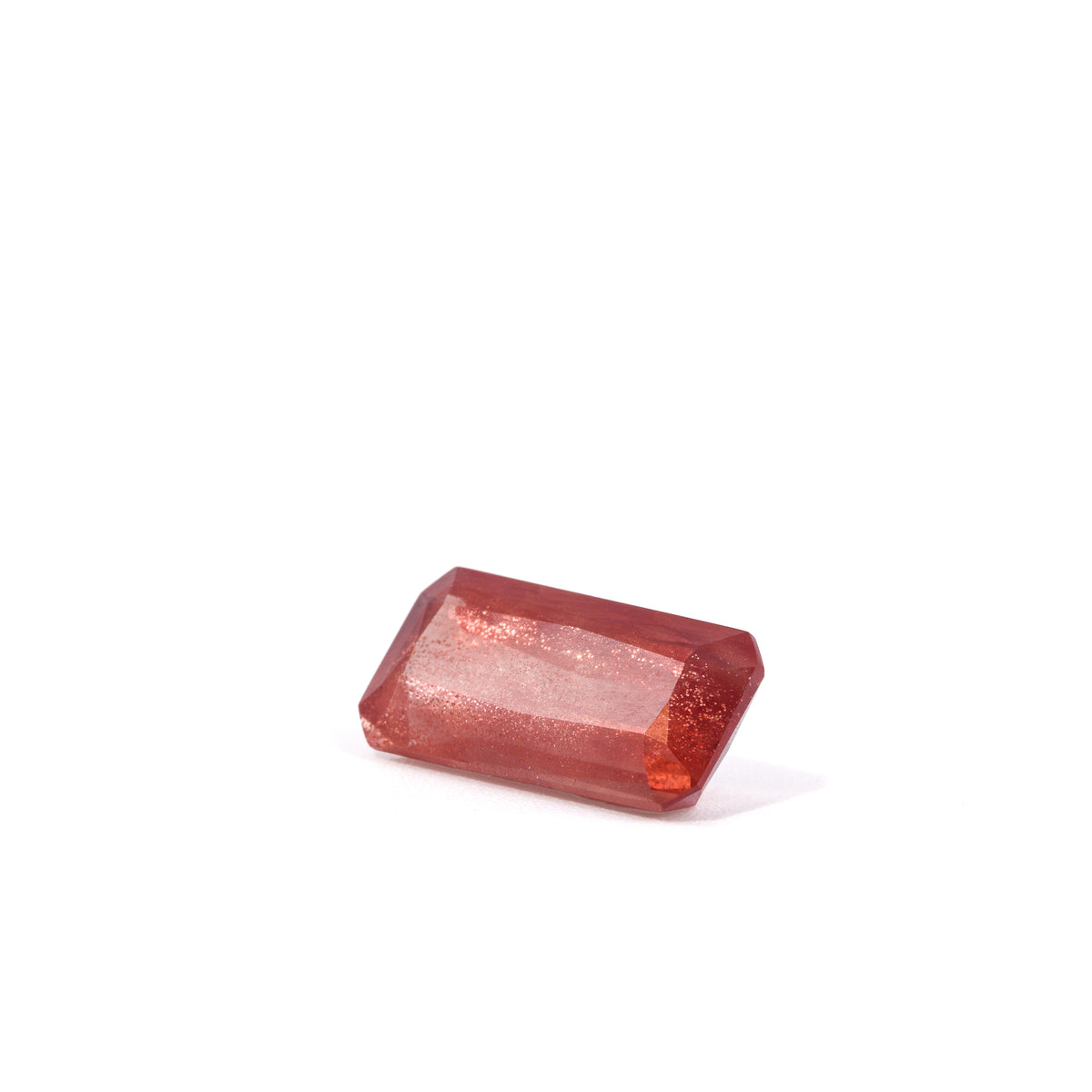 Additional view of 3.83 Carat faceted Oregon Sunstone gemstone