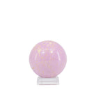 Side view of purple Phosphosiderite sphere showing mottled matrix