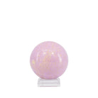 Phosphosiderite sphere with lavender color and natural tan markings