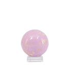 Lavender Phosphosiderite polished crystal sphere with golden-tan matrix