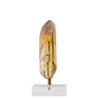 Slender polished Citrine crystal point from Zambia