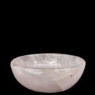 Quartz 2.57 kg polished crystal bowl from Madagascar, front view