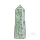 Ruby in Fuchsite polished crystal tower from India