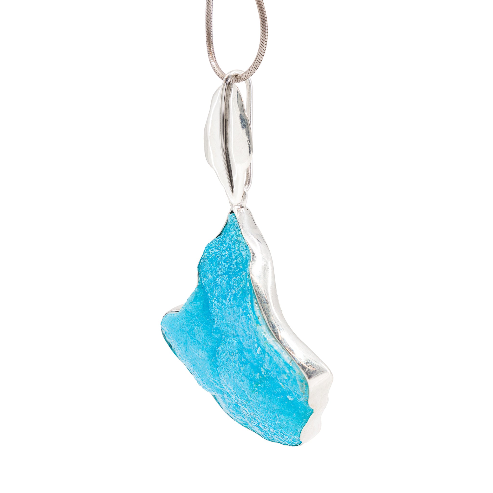 Hemimorphite Leaf Pendants Hemimorphite Leaf Pendants