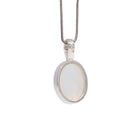 Back view of Golden Moonstone charm pendant in Sterling Silver