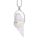 Reverse view of handcrafted Quartz and Opal pendant