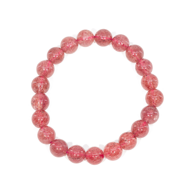 Strawberry Quartz Beaded Bracelets