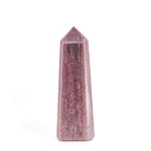 Tall Strawberry Quartz polished point with raspberry-pink inclusions