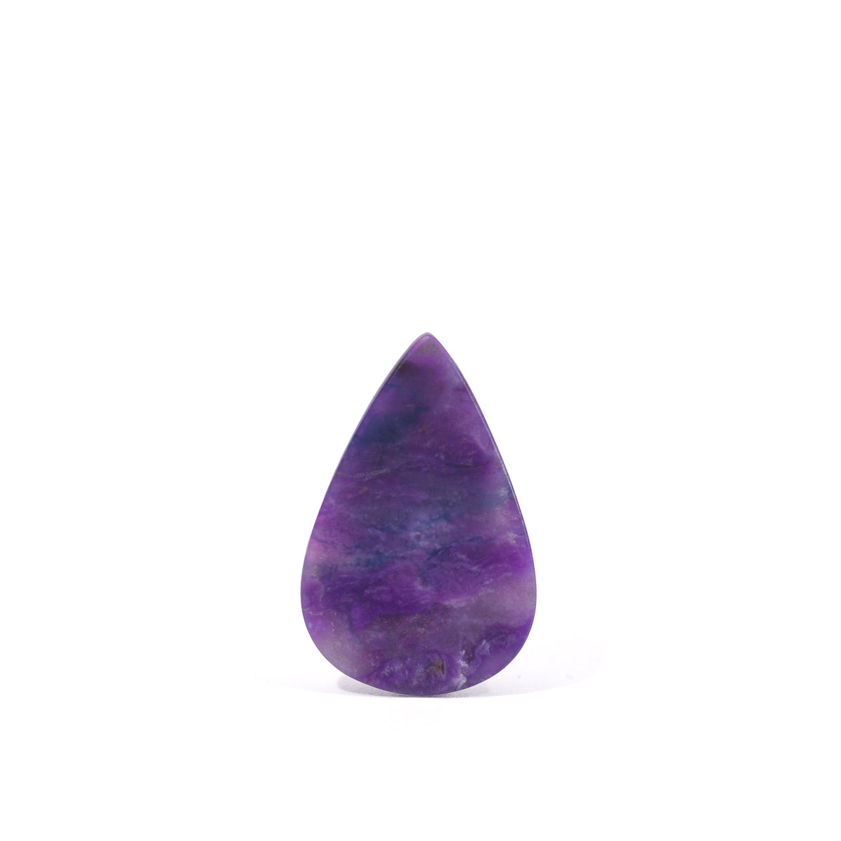 Additional view of layered violet Sugilite cabochon