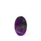 Additional view of Sugilite cabochon with purple color and dark matrix